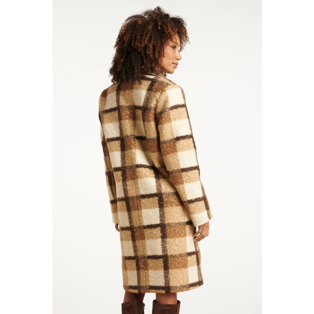 Smashed Lemon Bouclé ruitjesjas | 8720331373254 large