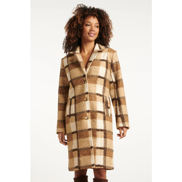 Smashed Lemon Bouclé ruitjesjas | 8720331373254 large