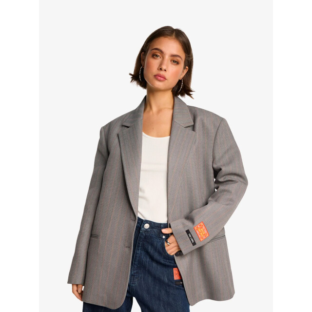 Alix The Label Dames blazer classy grandad soft grey melange 2508440338-880 large