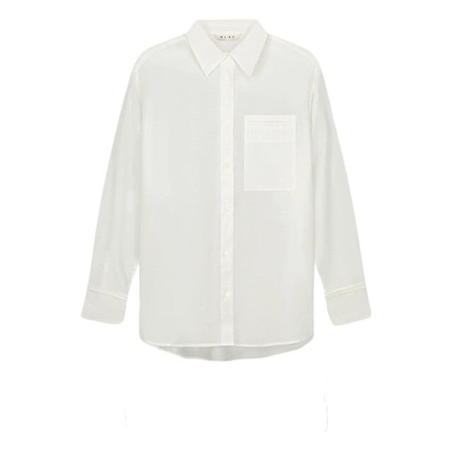 Olaf Hussein Semi-sheer tie detail shirt blouses w220303 W220303 large