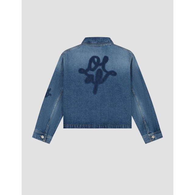 Olaf Hussein Monogram denim jacket spijkerjassen w220502 W220502 large