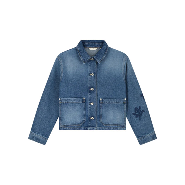Olaf Hussein Monogram denim jacket spijkerjassen w220502 W220502 large
