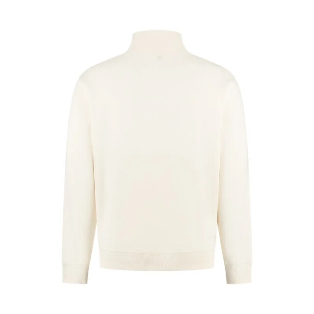 Pure Path Embroidery half-zip sweater ecru 159323542 large