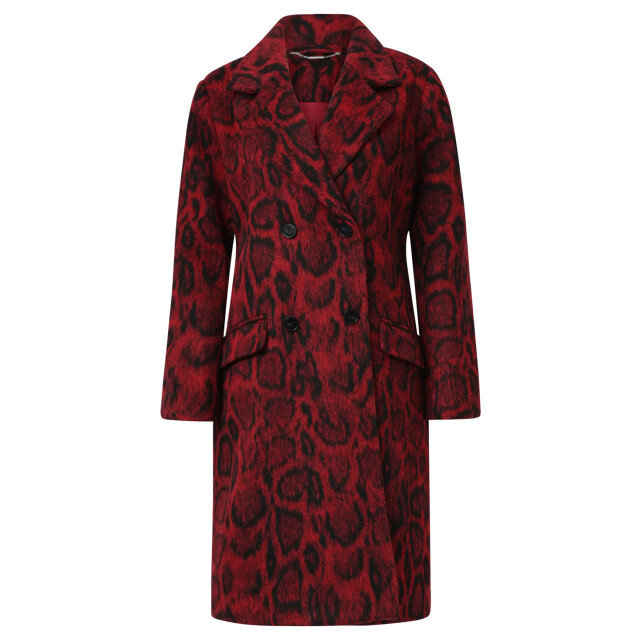 Smashed Lemon Dierenprint jas in rood met zwart | 8720331372653 large