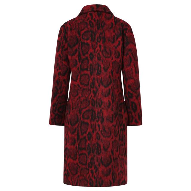 Smashed Lemon Dierenprint jas in rood met zwart | 8720331372653 large