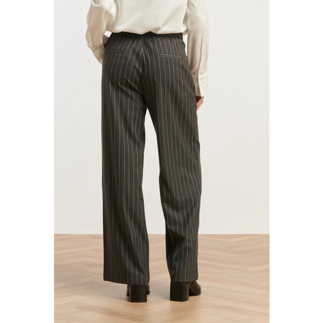 Smashed Lemon Grijs en wit pinstriped broek | 8720331385127 large