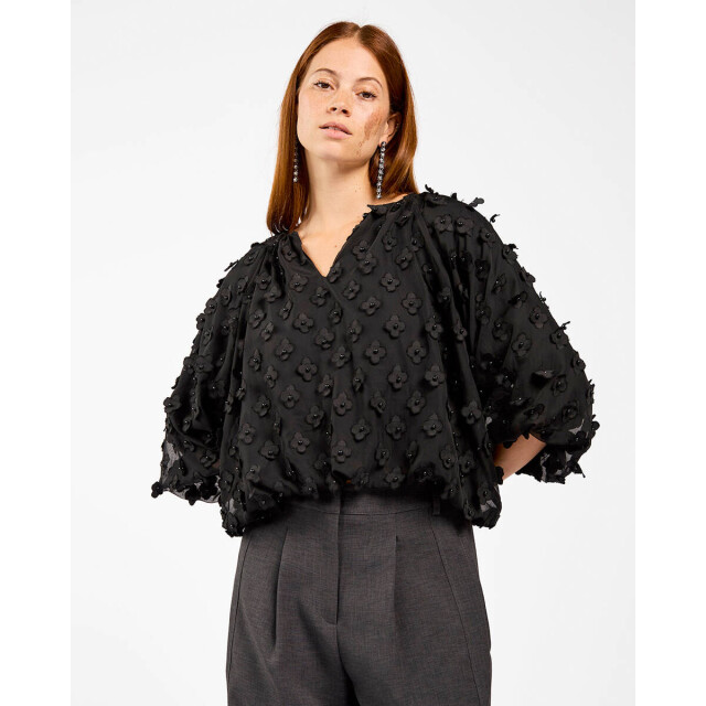 Aaiko Top lange mouw delany flower pes Aaiko Top lange mouw DELANY FLOWER PES large