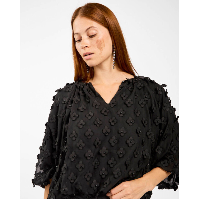 Aaiko Top lange mouw delany flower pes Aaiko Top lange mouw DELANY FLOWER PES large