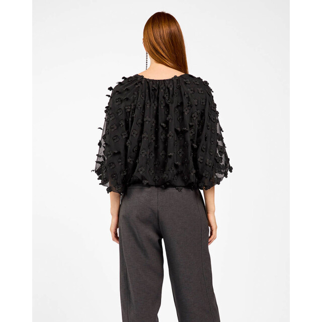 Aaiko Top lange mouw delany flower pes Aaiko Top lange mouw DELANY FLOWER PES large