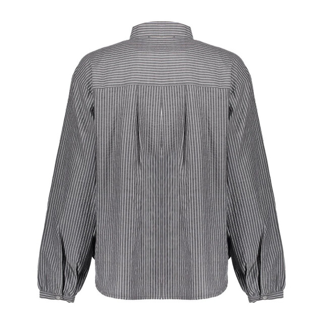 Geisha 53537-14 925 blouse stripes with bow grey/white 53537-14 925 large