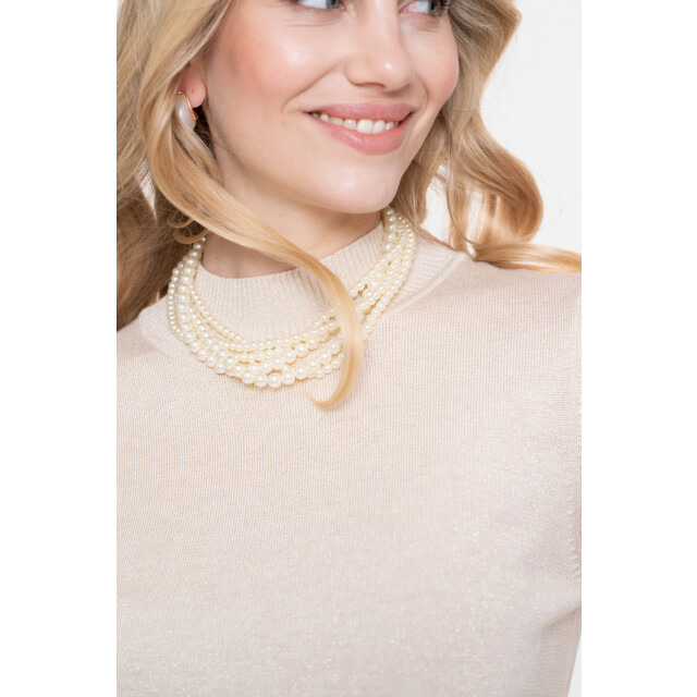 Geisha 54531-14 010 pullover basic turtle lurex off-white/gold 54531-14 010 large