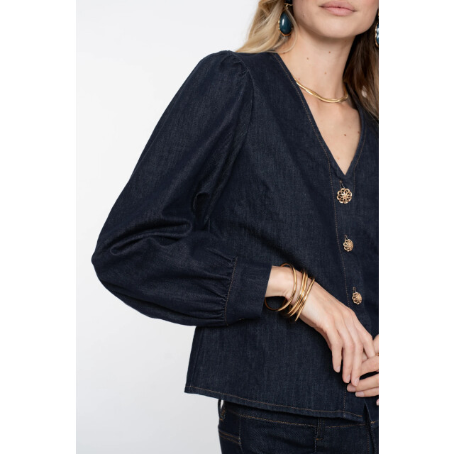 Geisha 53504-10 880 blouse denim dark blue denim 53504-10 880 large