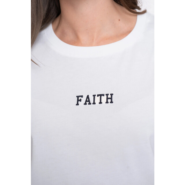 Geisha 52607-41 010 t-shirt embroidered word off-white/silver 52607-41 010 large