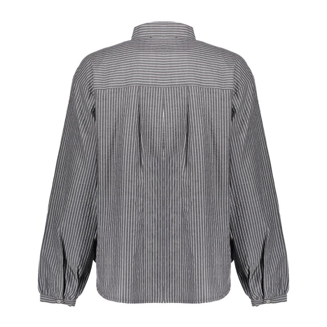 Geisha 53537-14 925 blouse stripes with bow grey/white 53537-14 925 large