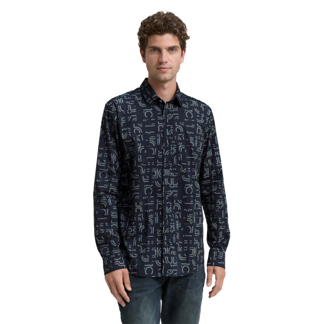 Tom Tailor Slim fit overhemd met stretch 1048260 large