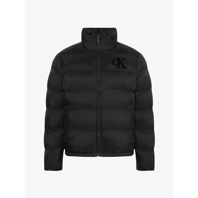 Calvin Klein Heren winterjas monogram puffer zwart LV04RD528G-UB1 large