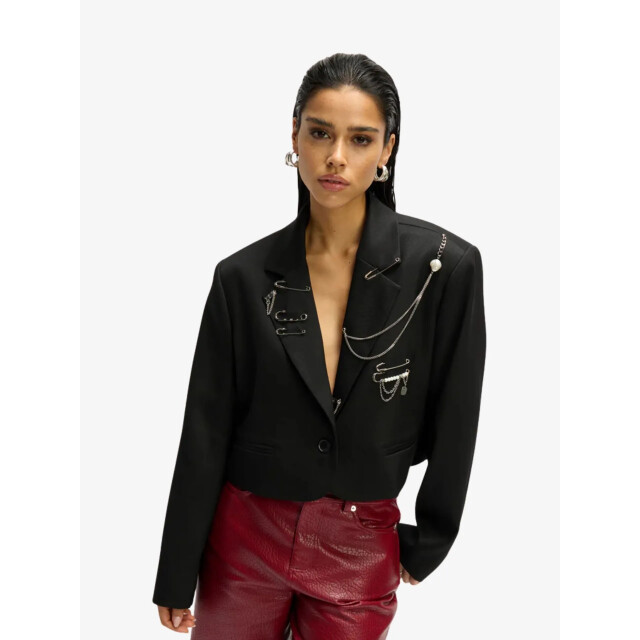 Refined Department Dames blazer niv cropped embellished R2509449788-999 large