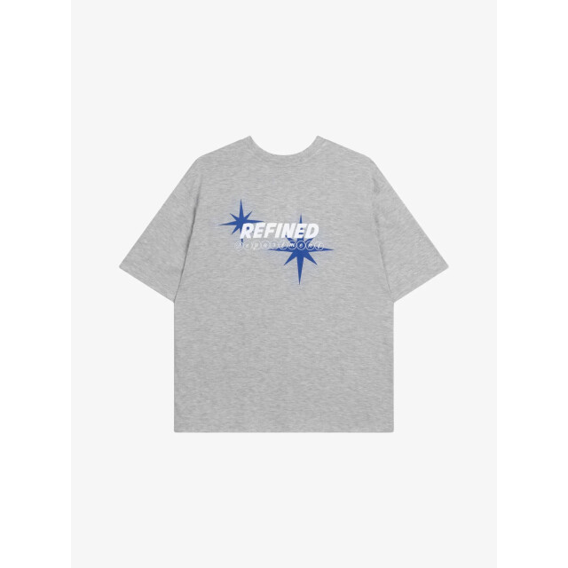 Refined Department Dames t-shirt maggy oversized grey melange R2508713732-960 large