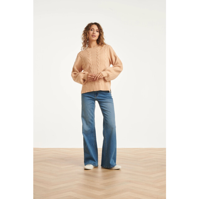 Smashed Lemon Damesgestructureerd gebreide trui | 8720331368656 large