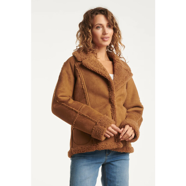 Smashed Lemon Korte lammy jas met reverskraag | 8720331374329 large