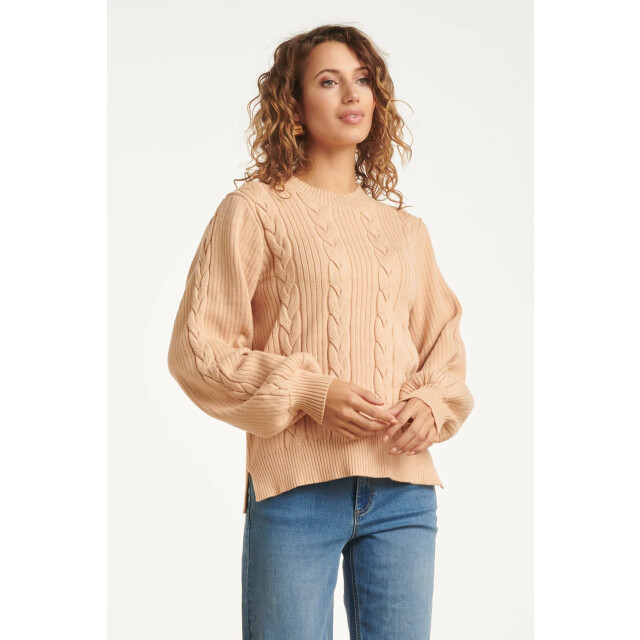 Smashed Lemon Damesgestructureerd gebreide trui | 8720331368656 large