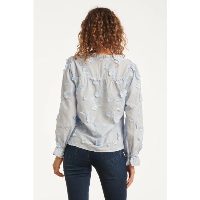 Smashed Lemon Dames3d bloemenprint top met v hals | 8720331416890 large