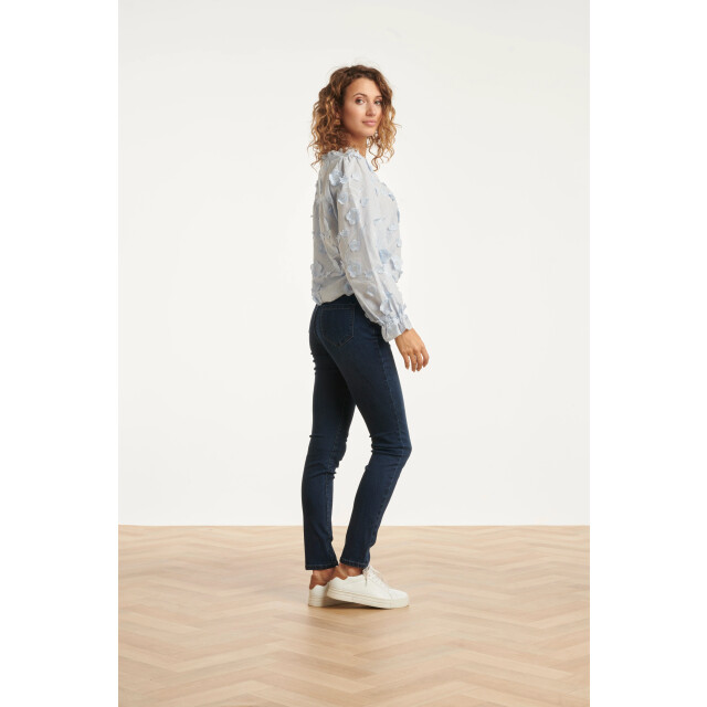 Smashed Lemon Dames3d bloemenprint top met v hals | 8720331416890 large