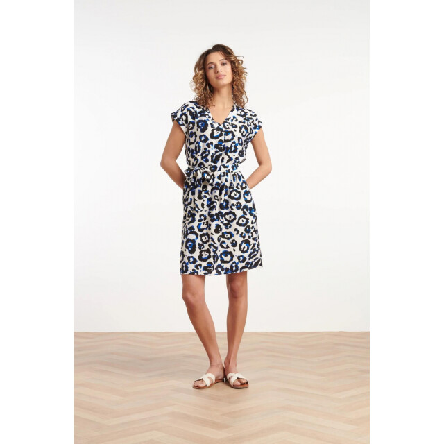 Smashed Lemon 35103 Dress Off white - blue 35103 large Smashed Lemon 35103 Dress Off white - blue 35103 large