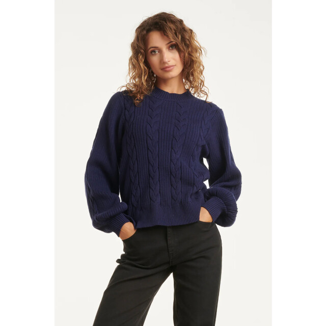 Smashed Lemon Damesgestructureerd gebreide trui | 8720331368571 large