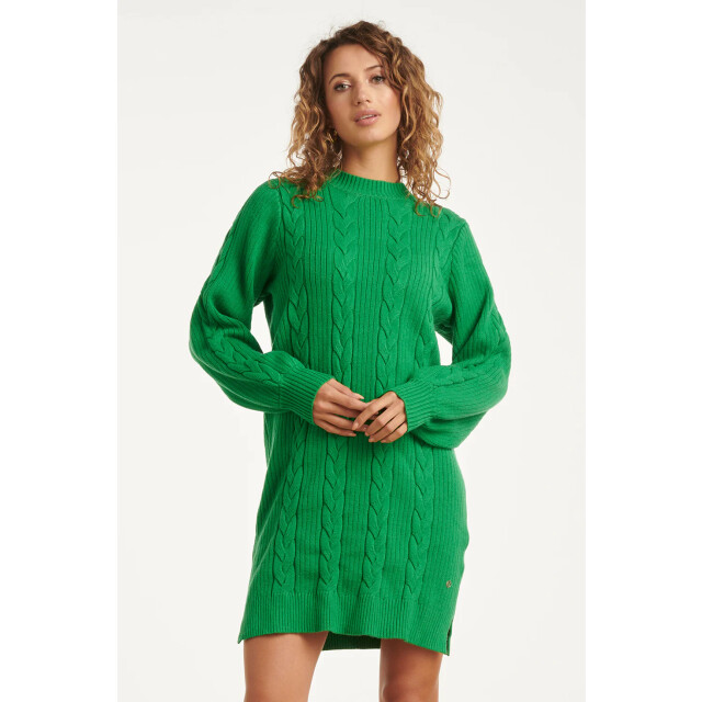 Smashed Lemon Damesgestructureerd gebreide jurk | 25507-530-XL large Smashed Lemon Damesgestructureerd gebreide jurk | 25507-530-XL large