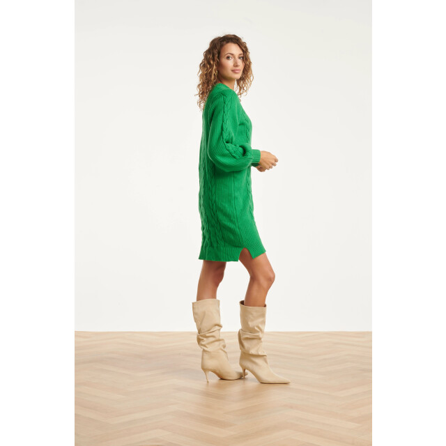 Smashed Lemon Damesgestructureerd gebreide jurk | 25507-530-XL large Smashed Lemon Damesgestructureerd gebreide jurk | 25507-530-XL large
