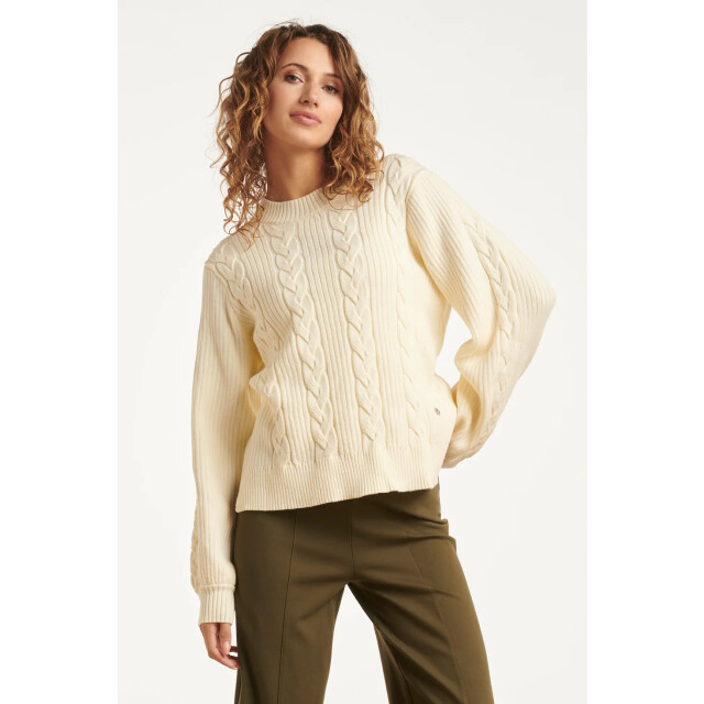 Smashed Lemon Damesgestructureerd gebreide trui | 8720331368410 large