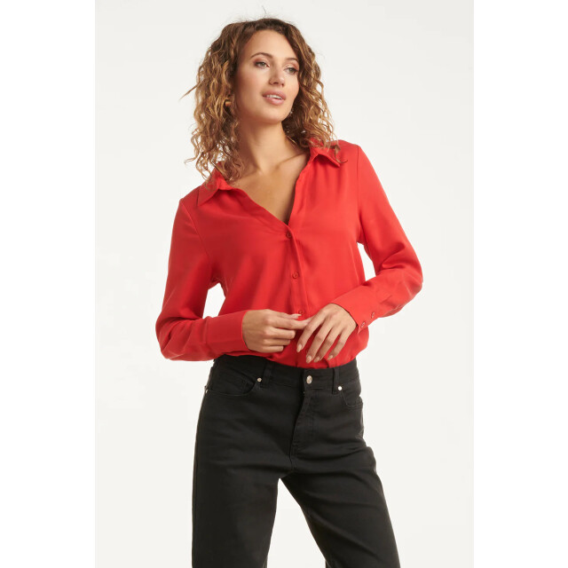 Smashed Lemon Doorknoopshirt met v hals & kraag | 8720331380252 large