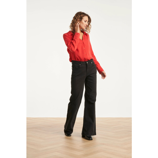 Smashed Lemon Doorknoopshirt met v hals & kraag | 8720331380252 large