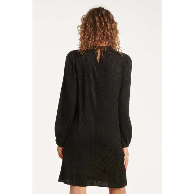 Smashed Lemon Zwarte jacquard jurk | 25709-999-3XL large Smashed Lemon Zwarte jacquard jurk | 25709-999-3XL large