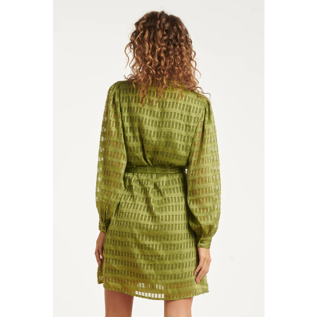 Smashed Lemon Dameskorte jurk met structuur | 25698-550-L large Smashed Lemon Dameskorte jurk met structuur | 25698-550-L large