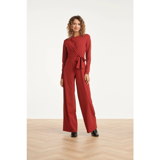 Smashed Lemon Jumpsuit met ronde hals in travelkwaliteit | 8720331387930 large