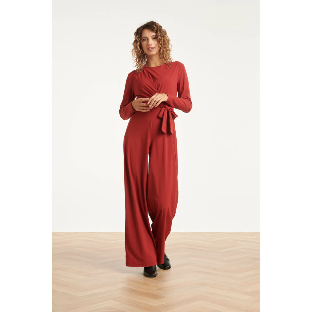 Smashed Lemon Jumpsuit met ronde hals in travelkwaliteit | 8720331387930 large