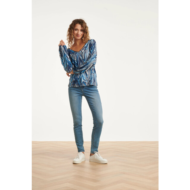 Smashed Lemon Mediumblauwe skinny jeans | 8720331383369 large