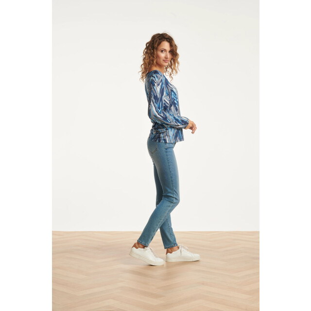 Smashed Lemon Mediumblauwe skinny jeans | 8720331383369 large