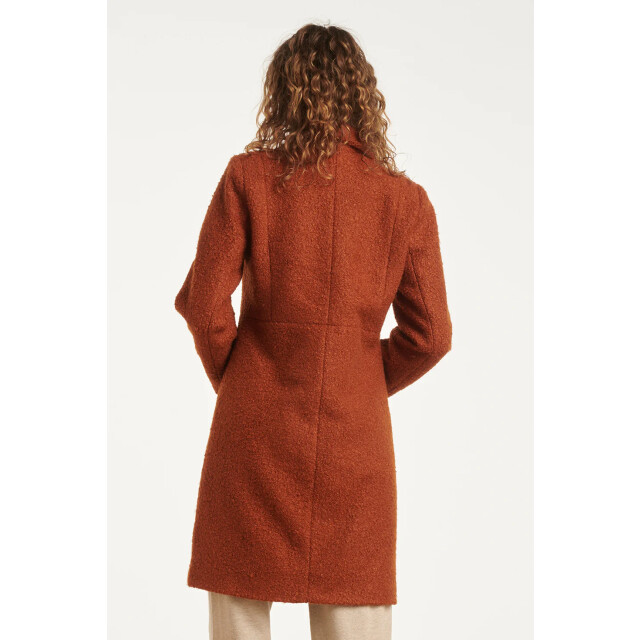 Smashed Lemon Bouclé jas met parelmoerknopen | 8720331374640 large