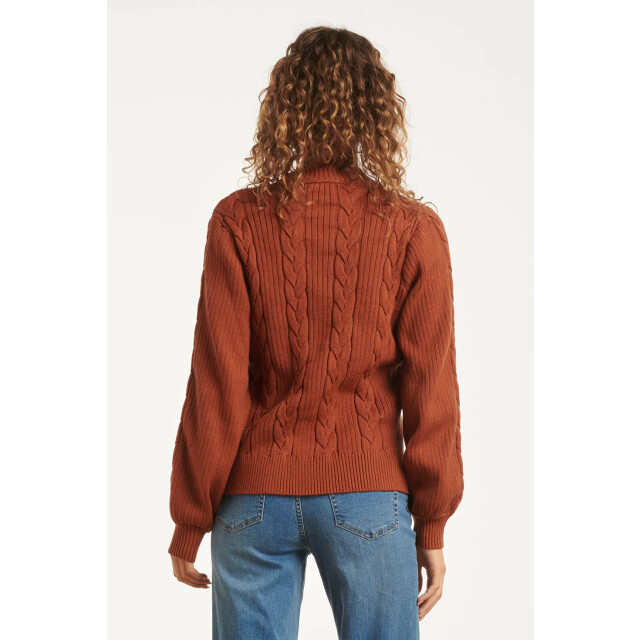 Smashed Lemon Damesgestructureerd gebreide trui | 8720331368724 large