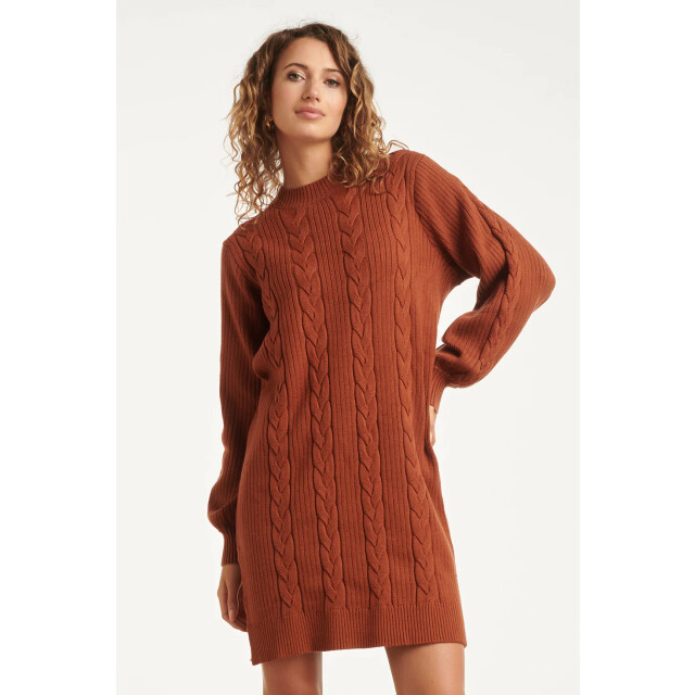 Smashed Lemon Damesgestructureerd gebreide jurk | 25507-740-4XL large Smashed Lemon Damesgestructureerd gebreide jurk | 25507-740-4XL large