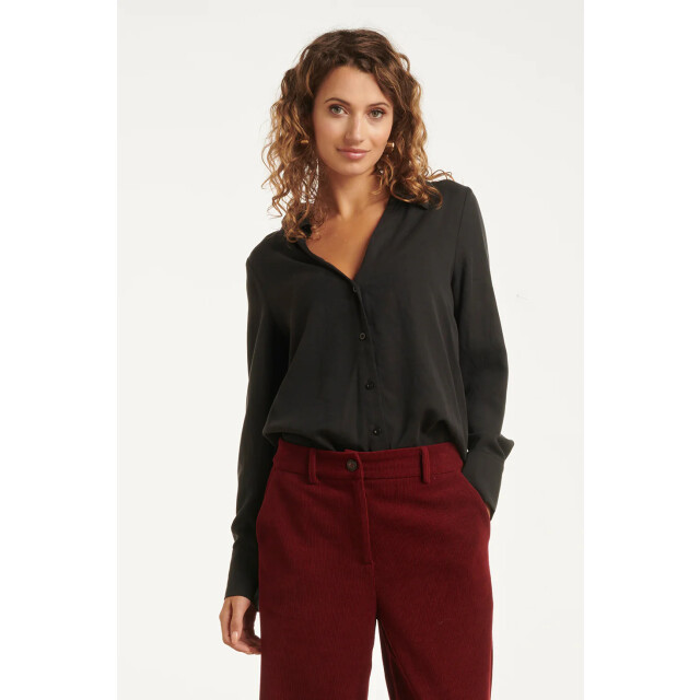 Smashed Lemon Doorknoopshirt met v hals & kraag | 8720331380320 large