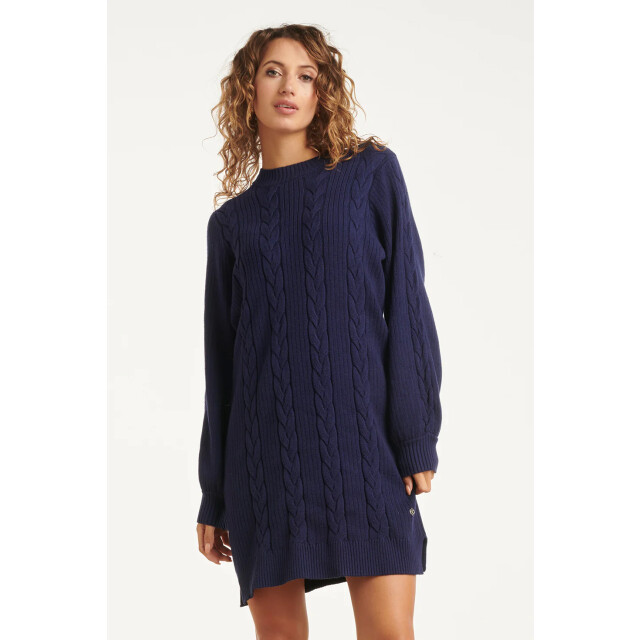 Smashed Lemon Damesgestructureerd gebreide jurk | 25507-675-4XL large Smashed Lemon Damesgestructureerd gebreide jurk | 25507-675-4XL large