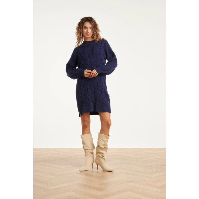 Smashed Lemon Damesgestructureerd gebreide jurk | 25507-675-4XL large Smashed Lemon Damesgestructureerd gebreide jurk | 25507-675-4XL large