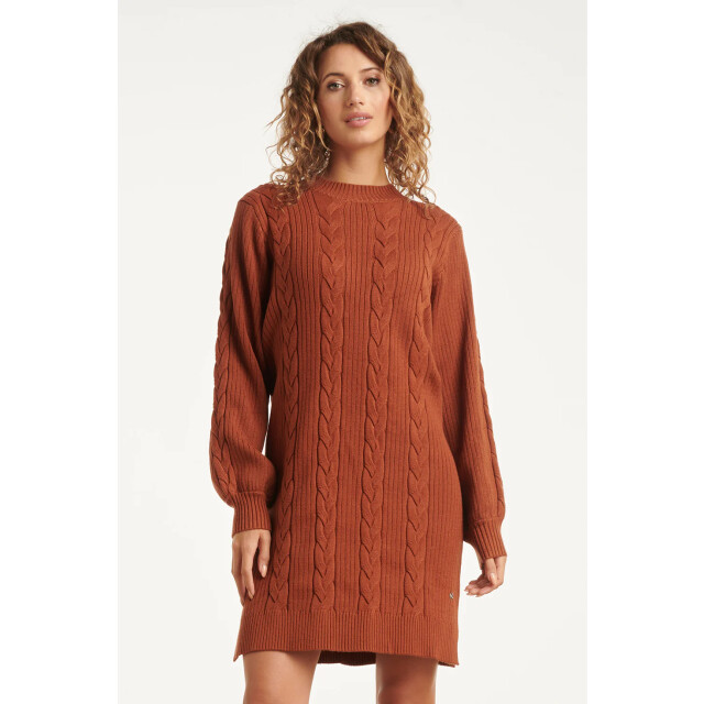 Smashed Lemon Damesgestructureerd gebreide jurk | 25507-740-4XL large Smashed Lemon Damesgestructureerd gebreide jurk | 25507-740-4XL large
