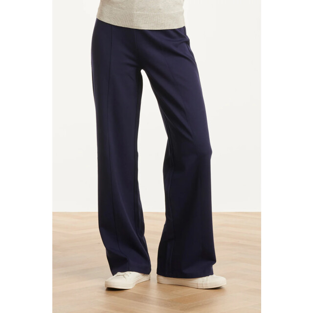Smashed Lemon Damesstretch charcoal broek met wijde pijpen | 25636-675-4XL large Smashed Lemon Damesstretch charcoal broek met wijde pijpen | 25636-675-4XL large