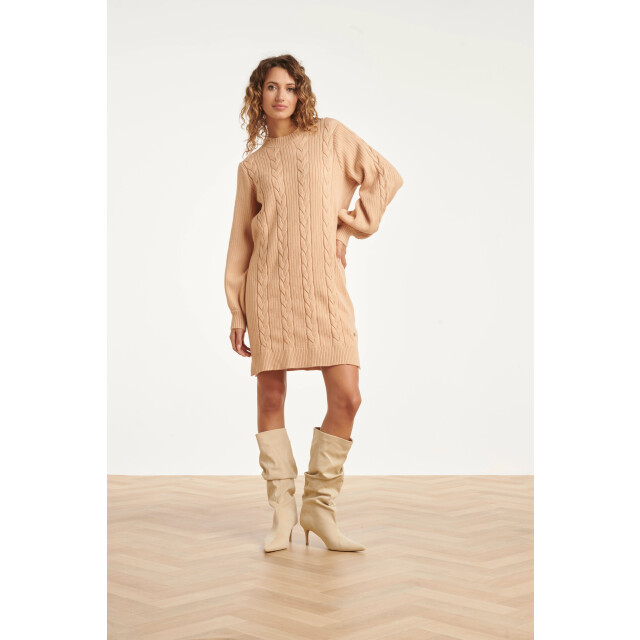 Smashed Lemon Damesgestructureerd gebreide jurk | 25507-735-4XL large Smashed Lemon Damesgestructureerd gebreide jurk | 25507-735-4XL large