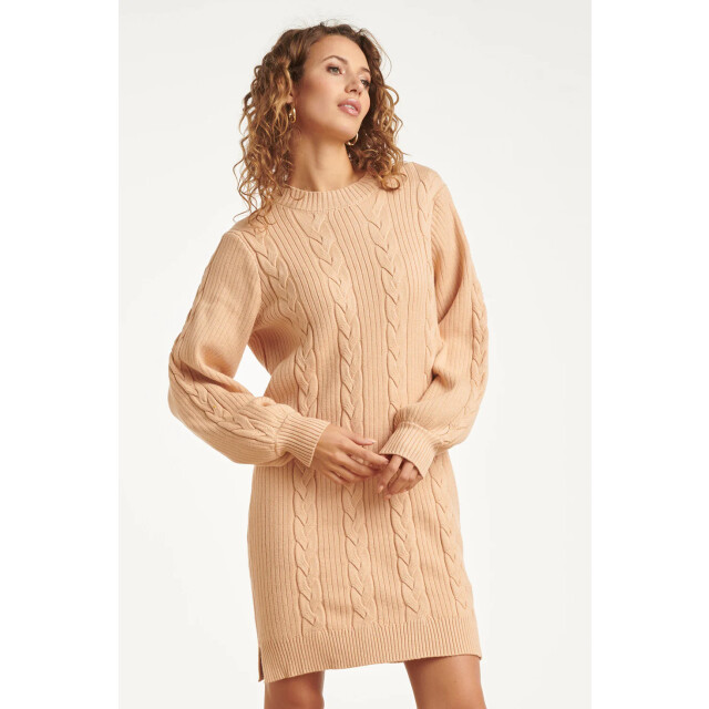 Smashed Lemon Damesgestructureerd gebreide jurk | 25507-735-4XL large Smashed Lemon Damesgestructureerd gebreide jurk | 25507-735-4XL large
